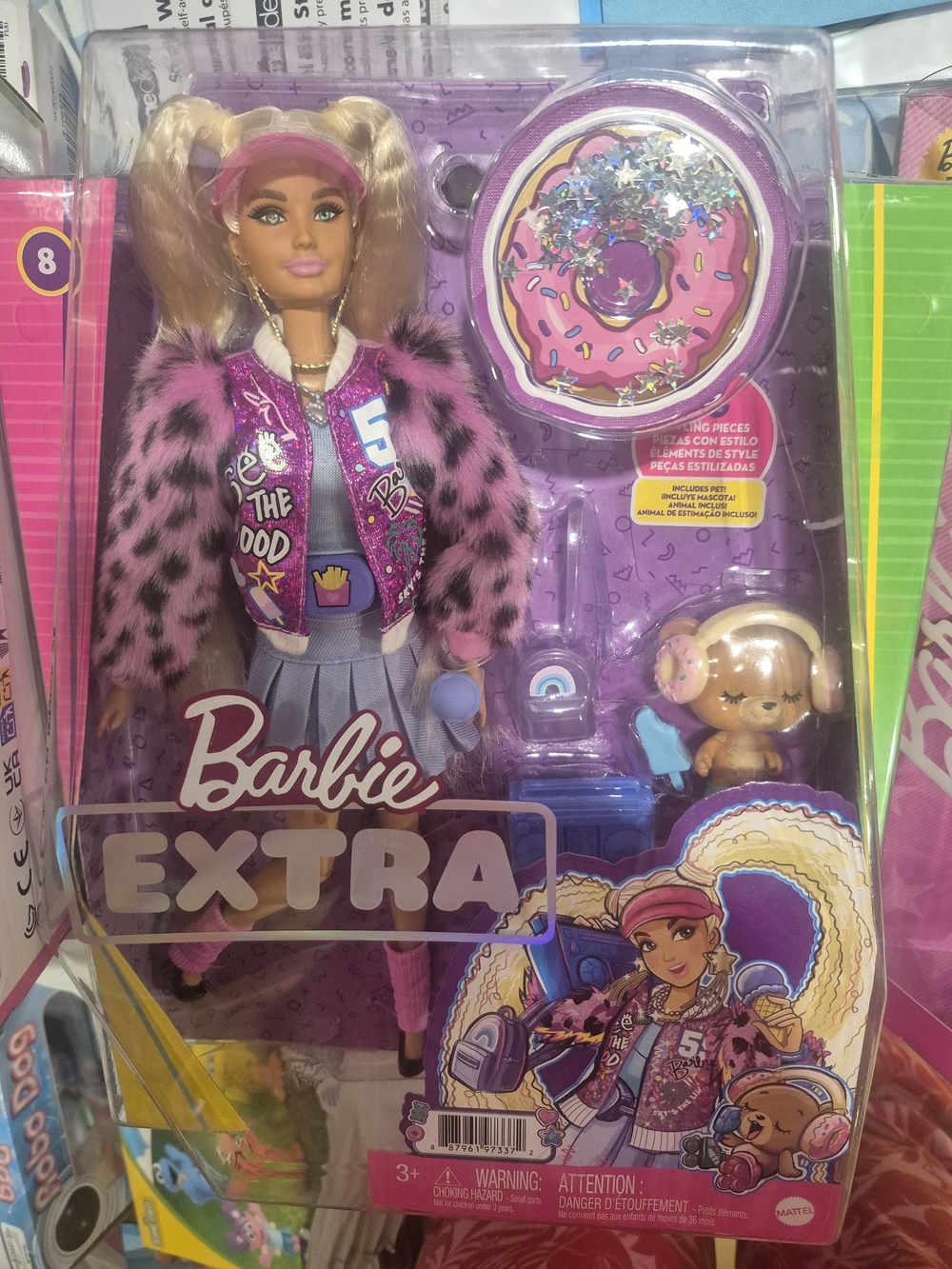 Barbie Extra Doll with Pink and Purple Fashion